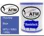 Preview: Hyundai, Blue, W7U / W8U / W9U: 1L Lackdose, von ATW Autoteile West.